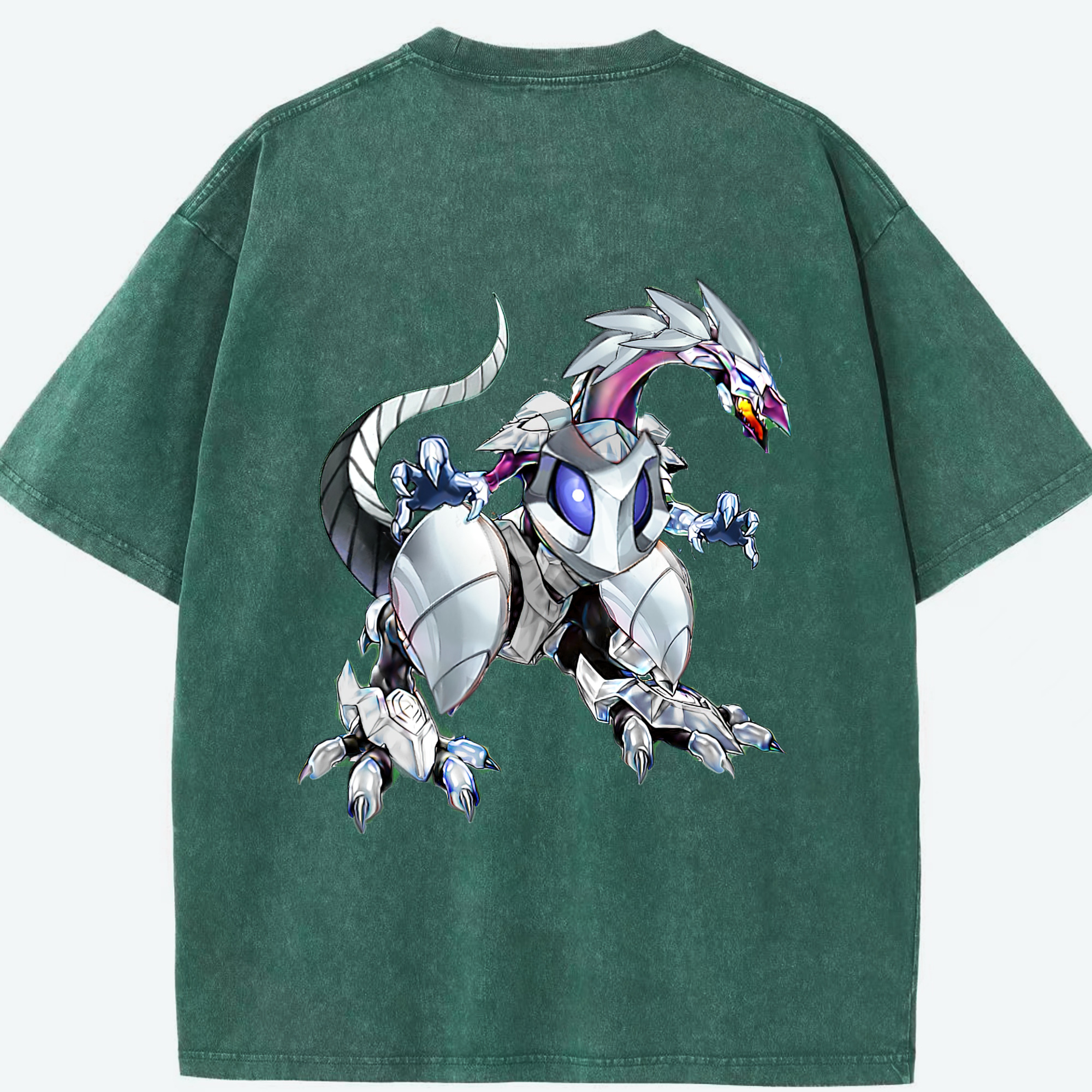 （画像用） 遊☆戯☆王 Yu-Gi-Oh! 綿100% ヴィンテージ風 半袖Tシャツ（背面プリント）